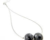 2 Pcs 100% Certified Black Diamond 8 mm Beads, For Jewelry Making - ZeeDiamonds