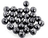 25 Pcs Black Diamond beads AAA Quality 100% Certified - ZeeDiamonds