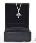 1.5 Ct AAA Certified Black Diamond Pendant Chain Necklace,Pretty Gift! - ZeeDiamonds