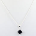 1.5 Ct AAA Certified Black Diamond Pendant Chain Necklace,Pretty Gift! - ZeeDiamonds