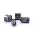 4 Pcs, Three Shape Black Diamond Drilled Beads AAA Certified - ZeeDiamonds