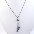 34.5 Cts 100% Certified Black Diamond Designer Chain Necklace - ZeeDiamonds