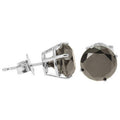 2 mm Sterling Silver Chain Necklace With Black Diamonds - ZeeDiamonds