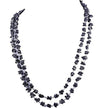 Rough Black Diamond Beads Necklace.100% Genuine-Certified. - ZeeDiamonds