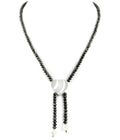 4 mm Black Diamond Necklace with Sterling Silver Pendant-Great Shine & Luster! - ZeeDiamonds