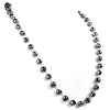 Derek Jeter 6mm AAA Quality Faceted Black Diamond Necklace.Certified.Full of Fire & Bling! - ZeeDiamonds