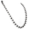 Derek Jeter 6mm AAA Quality Faceted Black Diamond Chain Necklace. Certified! Free Diamond Studs
