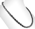 18 inches Black Diamond Fancy Shape Drum Beads Necklace - ZeeDiamonds
