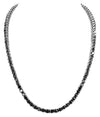 5 mm Black Diamond Unisex Necklace, Free Diamond Solitaire Studs - ZeeDiamonds