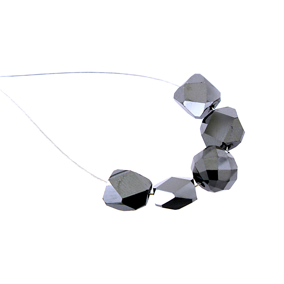 20 Cts Round & Rectangular Shape Black Diamond Loose Beads– ZeeDiamonds