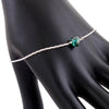 Unisex Blue Diamond Bead Sterling Silver Bracelet With Customized Options - ZeeDiamonds