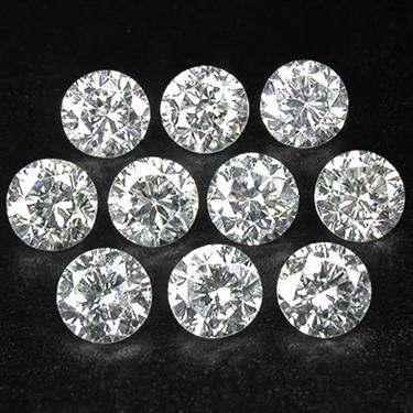 Lot of White Diamonds For Making Jewelry, .10cent Each, VSI, Color H-I - ZeeDiamonds