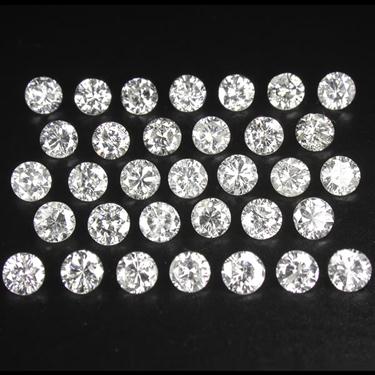 White Diamonds for Making Jewelry.-03 Cts each -  33 Pcs. VVS; G-H - ZeeDiamonds
