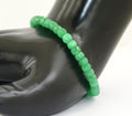 Emerald Gemstone Bracelet in 925 Silver, White Gold Clasp - ZeeDiamonds