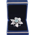 Lovely Blue Diamond Solitaire Ring in White Gold. Latest Designer Collection & Great Sparkle! Gift For Wedding/Birthday. 2.80 Ct Certified - ZeeDiamonds