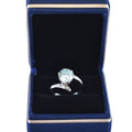 Designer Blue Diamond Solitaire Ring with Accents. Latest Collection & Great Sparkle! Gift For Wedding/Birthday. 3.00 Ct Certified - ZeeDiamonds