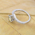 Gorgeous Champagne Diamond Ring With White Accents, Latest Design & Great Sparkle! Gift For Wife! 1.20 Ct Certified - ZeeDiamonds