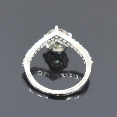 Gorgeous Champagne Diamond Ring With White Accents, Latest Design & Great Sparkle! Gift For Wife! 1.20 Ct Certified - ZeeDiamonds