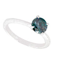 1Ct Certified Blue Diamond Ring in 14kt Gold - ZeeDiamonds