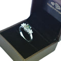 2.00 Ct Blue Diamond Ring In Round Brilliant Cut With White Accents, AAA Quality, Great Shine & Luster ! - ZeeDiamonds