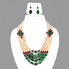 100 % Certified Multi Colors Gemstones, Five Row Designer Necklace For Women's - ZeeDiamonds
