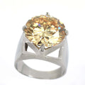 HUGE & RARE! Champagne Diamond Cocktail Ring for Men's-15.65 Ct, Amazing Shine & Bling WATCH VIDEO - ZeeDiamonds