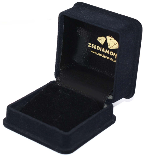 Certified 0.70 Ct Black Diamond Band Wedding Ring in 925 Sterling Silver. Great Shine & Luster - ZeeDiamonds