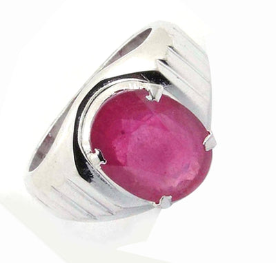 Certified Natural Certified Ruby Birthstone Gemstone Ring With Custom Size Option - ZeeDiamonds