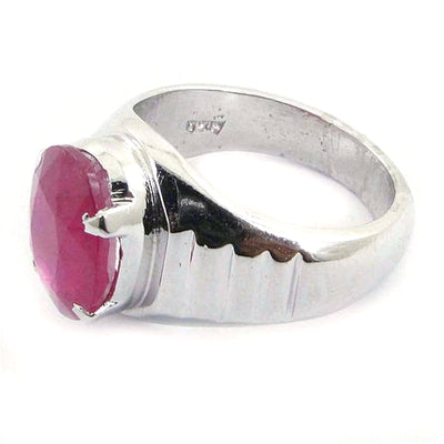 Certified Natural Certified Ruby Birthstone Gemstone Ring With Custom Size Option - ZeeDiamonds