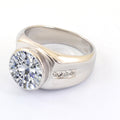 2.50 Ct Round Brilliant Cut Off-White Diamond Ring With White Gold, Amazing Shine & Bling ! - ZeeDiamonds