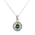 2.10 Ct AAA Certified Blue Diamond Pendant With White Accents, Great Shine & Luster ! WATCH VIDEO - ZeeDiamonds