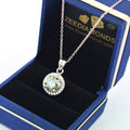 2.10 Ct AAA Certified Blue Diamond Pendant With White Accents, Great Shine & Luster ! WATCH VIDEO - ZeeDiamonds