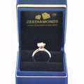 1.70 Ct Off White Diamond Solitaire Ring In Round Brilliant Cut, AAA Quality, Great Shine & Luster ! Watch Video - ZeeDiamonds