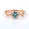 0.80 Ct Blue Diamond Solitaire Ring In Round Brilliant Cut, AAA Quality, Amazing Shine & Bling Watch Video - ZeeDiamonds