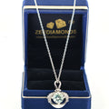 2.00 Ct AAA Certified Off White Diamond Pendant With White Accents, Great Shine & Luster ! WATCH VIDEO - ZeeDiamonds