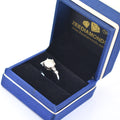 1.80 Ct Round Brilliant Cut Off White Diamond Ring In White Gold, Great Shine & Luster ! WATCH VIDEO - ZeeDiamonds