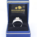 1.50 Ct Round Brilliant Cut Off-White Diamond Men's Ring In 925 Silver, Amazing Shine & Bling ! - ZeeDiamonds