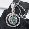 Designer 1.50 Carat Blue Diamond Pendant with White Accents, Certified Diamond! Ideal Gift For Birthday/Anniversary! - ZeeDiamonds