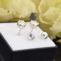 AAA Certified 4 Ct, Amazing Off-White Diamond Solitaire Studs in 925 Silver! New Latest Collection with Great Sparkle - ZeeDiamonds