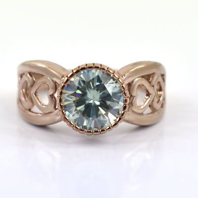 2.50 Ct Elegant Off White Diamond Women's Ring in Bezel Style, Latest Design & Great Sparkle ! Ideal For Birthday Gift, Certified Diamond! - ZeeDiamonds