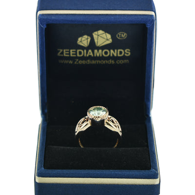 2.50 Ct Elegant Off White Diamond Women's Ring in Bezel Style, Latest Design & Great Sparkle ! Ideal For Birthday Gift, Certified Diamond! - ZeeDiamonds