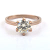 Beautiful 1.30 Ct Off White Diamond Women's Ring, Elegant Look & Great Sparkle ! Ideal For Birthday Gift, Certified Diamond! - ZeeDiamonds
