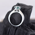 Certified 1.05 Carat Elegant Blue Diamond Ring in 925 Silver, Great Shine & Stunning Look! Gift For Wedding/Birthday - ZeeDiamonds