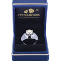 3.10 Ct Elegant Off White Diamond Solitaire Men's Ring in Black Gold, Stunning Look & Great Shine! Ideal For Birthday Gift, Certified Diamond - ZeeDiamonds