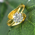 Stylish 1.30 Ct Off White Diamond Women's Ring, Elegant Look & Great Sparkle ! Ideal For Birthday Gift, Certified Diamond! - ZeeDiamonds