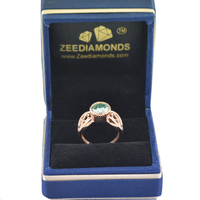 Certified 2.50 Ct Amazing Blue Diamond Solitaire Ring in 925 Silver, Latest Design & Sparkle! Gift For Wedding/Birthday - ZeeDiamonds