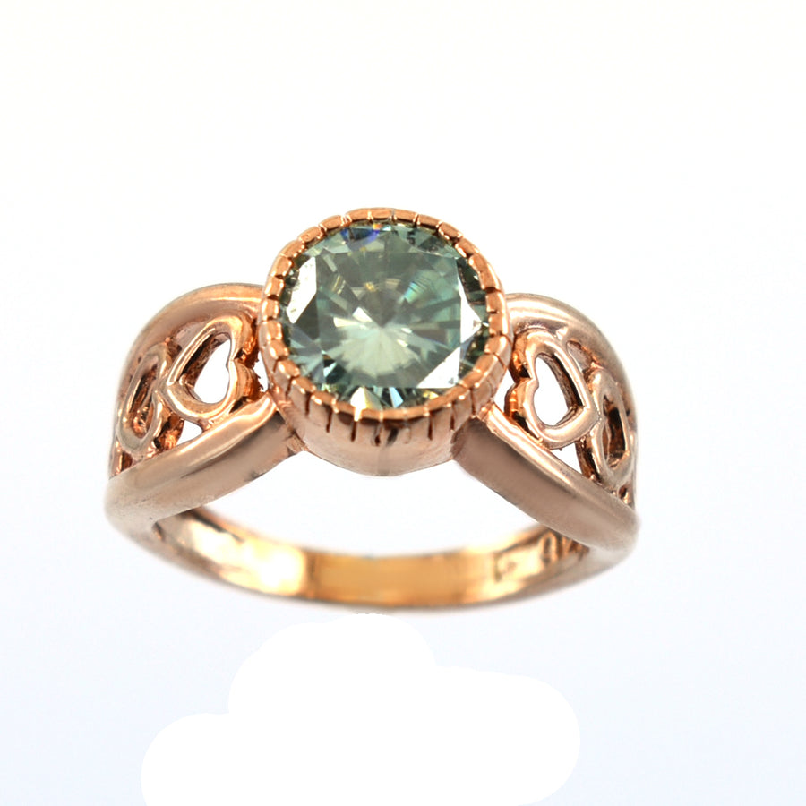 Certified 2.50 Ct Amazing Blue Diamond Solitaire Ring in 925 Silver, Latest Design & Sparkle! Gift For Wedding/Birthday - ZeeDiamonds