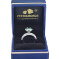 Gorgeous Blue Diamond Women's Ring with Accents in 925 Silver! Beautiful Shine & Great Style! Ideal For Anniversary Gift! Certified 2 Ct - ZeeDiamonds