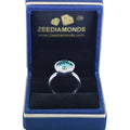 Rare 5 Carat Certified Blue Diamond Solitaire Ring in 925 Silver with Prongs, Great Shine & Amazing Collection! Gift For Wedding/Birthday - ZeeDiamonds
