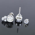 AAA Certified 2.40 Ct, Lovely Off-White Diamond Studs with White Accents  ! Very Latest Collection & Great Shine - ZeeDiamonds